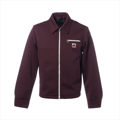PRADA Size:M Techno Jersey Blouson Jacket Brown WS15471