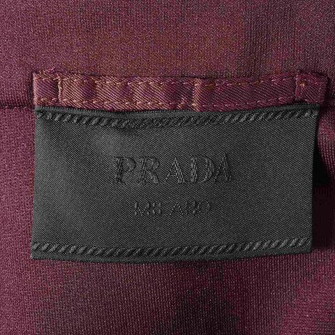 PRADA Size:M Techno Jersey Blouson Jacket Brown WS15471
