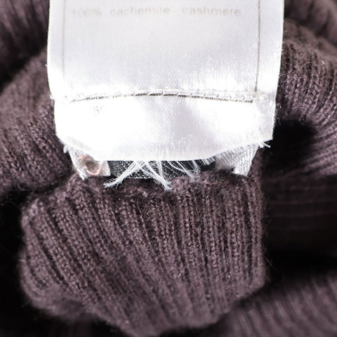 CHANEL Size:38 cashmere high neck 05A 2005 knit purple WS15472