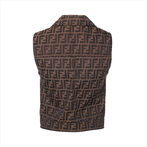 FENDI Zucca Vest Brown WS15473