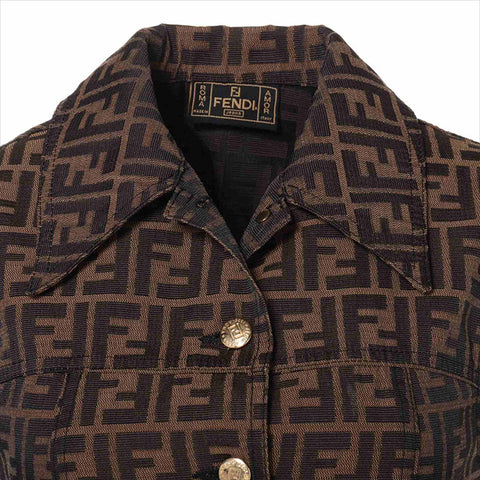 FENDI Zucca Vest Brown WS15473