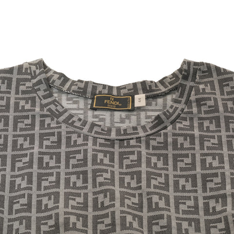 FENDI Zucchino Size: 44 Sleeveless Polyester Rayon one piece gray WS15474