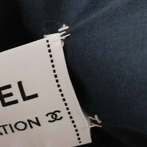 CHANEL Size:42 Denim Blouson 00A 2000 Jacket blue WS15475