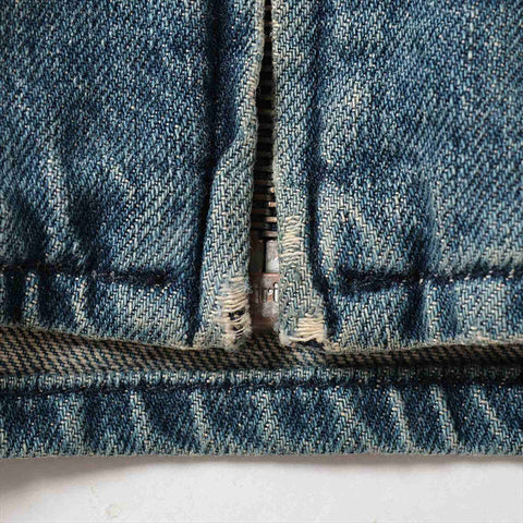CHANEL Size:42 Denim Blouson 00A 2000 Jacket blue WS15475