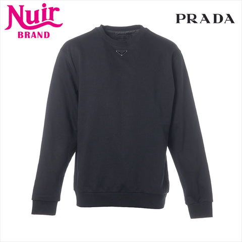 PRADA Size:M Cotton Triangle Logo sweat black WS15477