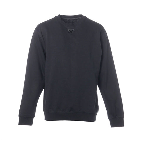 PRADA Size:M Cotton Triangle Logo sweat black WS15477