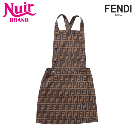 FENDI Zucca Size:38 Overalls Skirt overalls Brown WS15479