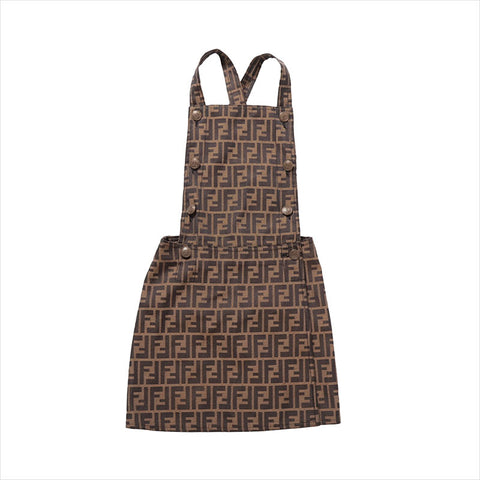 FENDI Zucca Size:38 Overalls Skirt overalls Brown WS15479