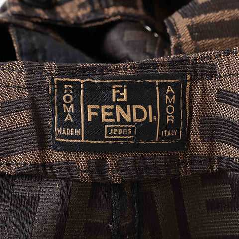 FENDI Zucca Size:38 Overalls Skirt overalls Brown WS15479