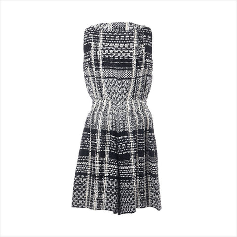 CHANEL Size:34 Tweed Sleeveless 2015 Gripoa Button one piece black WS15481