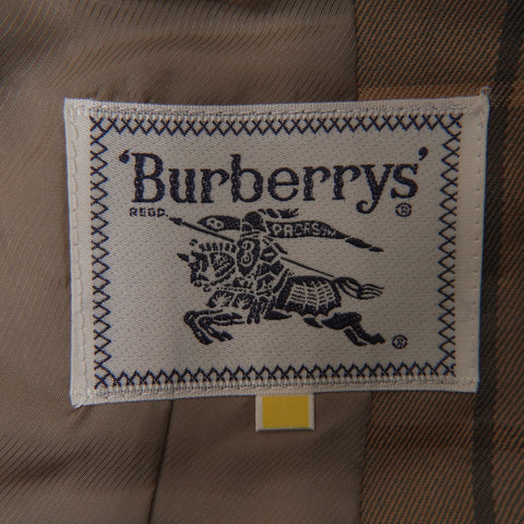 BURBERRY Size:7 Wool Check Suit Skirt suit Brown WS15485