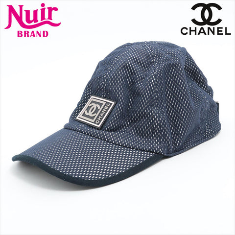 CHANEL Sports line COCO Mark cap Navy WS15489
