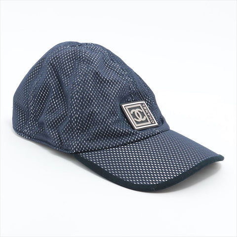 CHANEL Sports line COCO Mark cap Navy WS15489