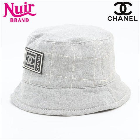 CHANEL Sport Line Cotton Bucket Hat hat gray WS15491
