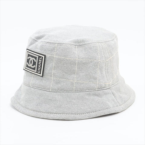 CHANEL Sport Line Cotton Bucket Hat hat gray WS15491