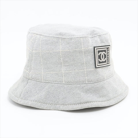 CHANEL Sport Line Cotton Bucket Hat hat gray WS15491