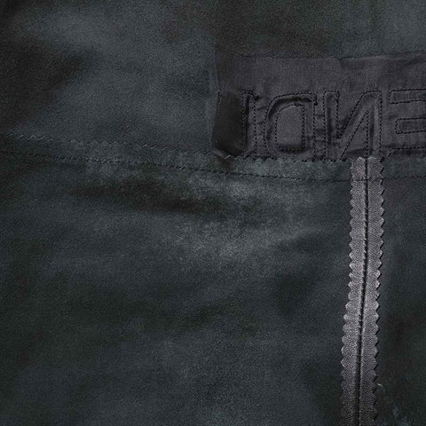 FENDI Size:44 Leather Logo Short sleeve T-shirt black WS15492