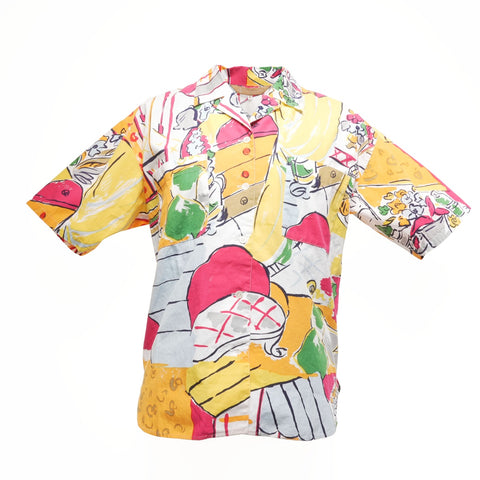 Christian Dior Size: M Graphic all-over pattern Short sleeve shirt multicolor WS15495