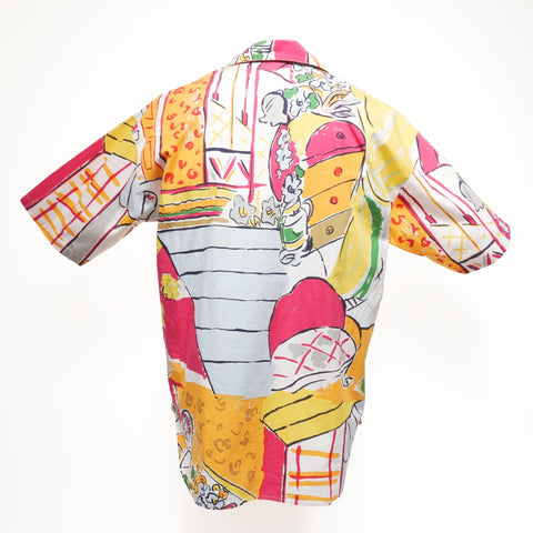 Christian Dior Size: M Graphic all-over pattern Short sleeve shirt multicolor WS15495