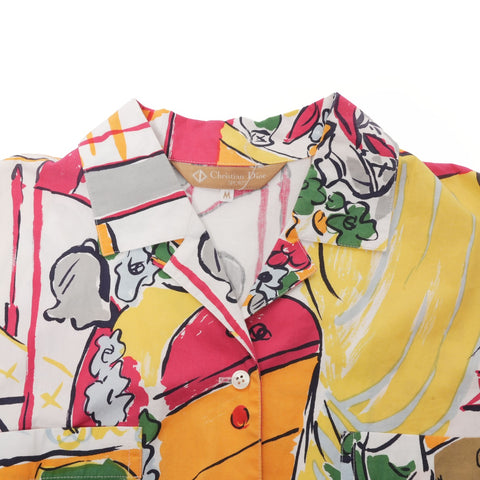 Christian Dior Size: M Graphic all-over pattern Short sleeve shirt multicolor WS15495