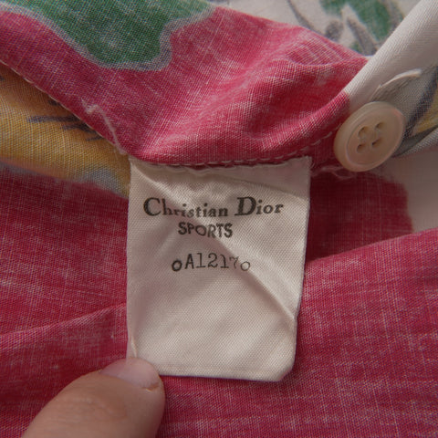 Christian Dior Size: M Graphic all-over pattern Short sleeve shirt multicolor WS15495