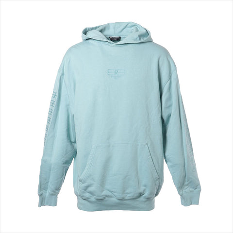 BALENCIAGA Size: S Logo embroidery 22 years Parker Light blue WS15496