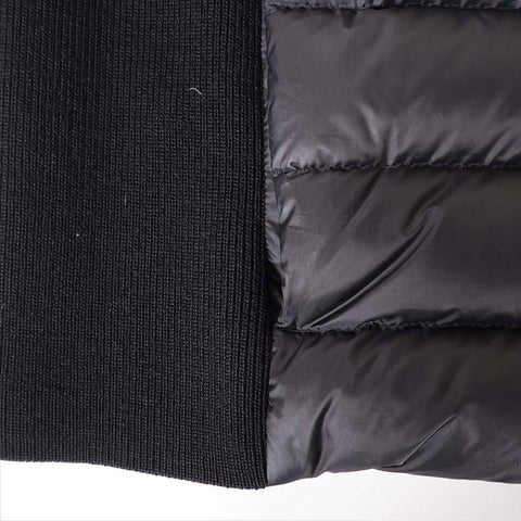 PRADA Size: 50 Knit switching down jacket 18 years Jacket black WS15498