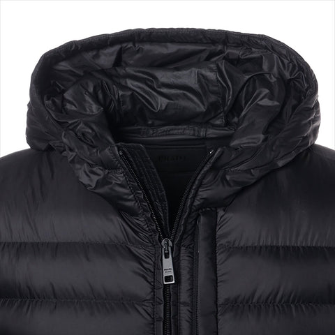 PRADA Size: 50 Knit switching down jacket 18 years Jacket black WS15498