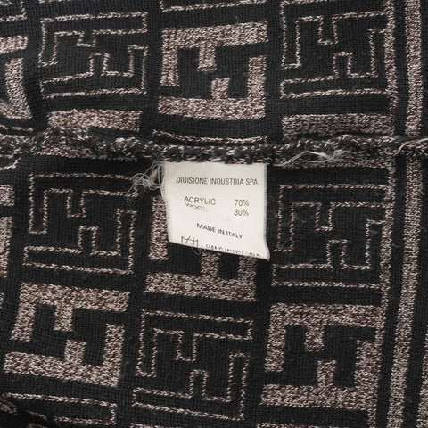 FENDI Zucca acrylic and wool knit cardigan Brown WS15500