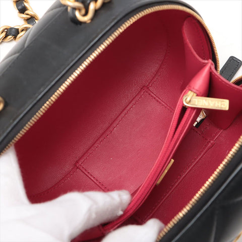Chanel Matelasse Vanity 2Way Lambskin手提包黑色WS15502