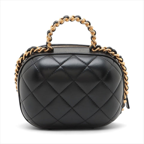 Chanel Matelasse Vanity 2Way Lambskin手提包黑色WS15502