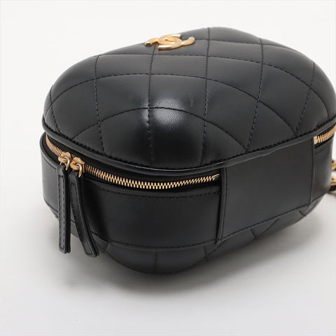 Chanel Matelasse Vanity 2Way Lambskin手提包黑色WS15502