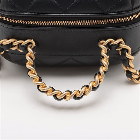 Chanel Matelasse Vanity 2Way Lambskin手提包黑色WS15502