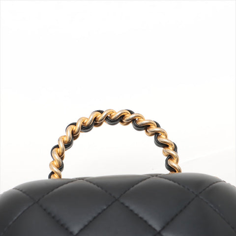 Chanel Matelasse Vanity 2Way Lambskin手提包黑色WS15502
