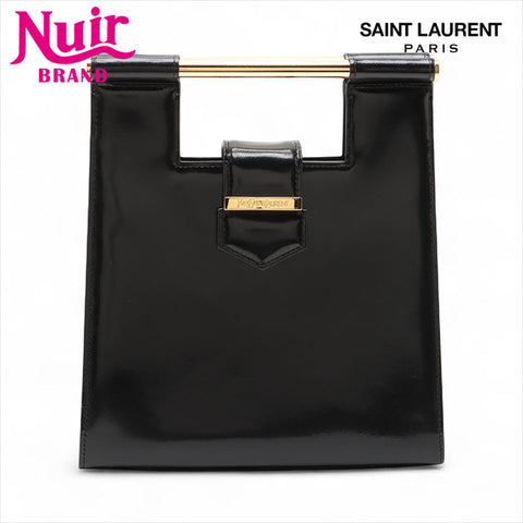 Yves Saint Laurent YSL漆皮手提包黑色WS15504