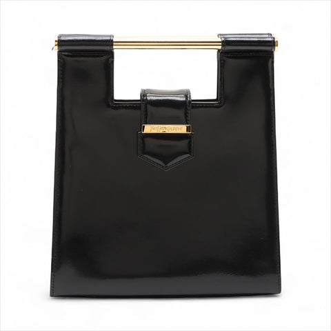 Yves Saint Laurent YSL漆皮手提包黑色WS15504