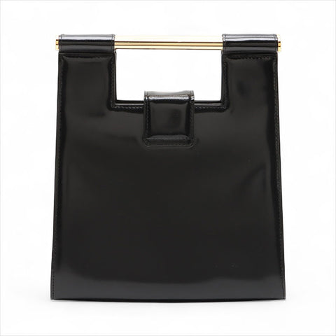 Yves Saint Laurent YSL漆皮手提包黑色WS15504