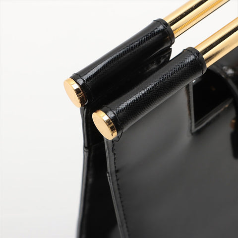 Yves Saint Laurent YSL漆皮手提包黑色WS15504