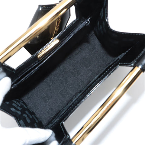 Yves Saint Laurent YSL漆皮手提包黑色WS15504