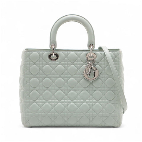 克里斯蒂安·迪奥（Christian Dior）大女士迪奥（Dior Dior）皮革手提包浅绿色WS15505