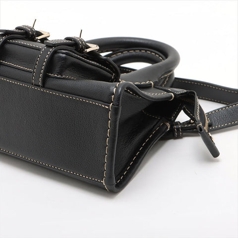 Chloe Edith Mini 2way皮革肩带黑色WS15506