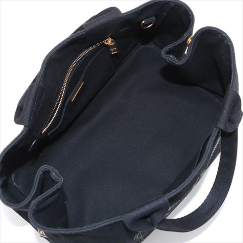 PRADA Canapa M 2way Tote Bag black WS15507