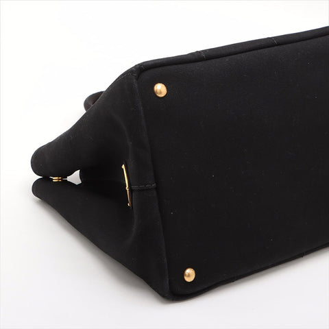 PRADA Canapa M 2way Tote Bag black WS15507