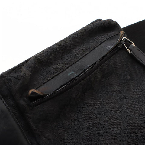GUCCI GG canvas belt Waist bag black WS15510