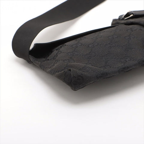 GUCCI GG canvas belt Waist bag black WS15510