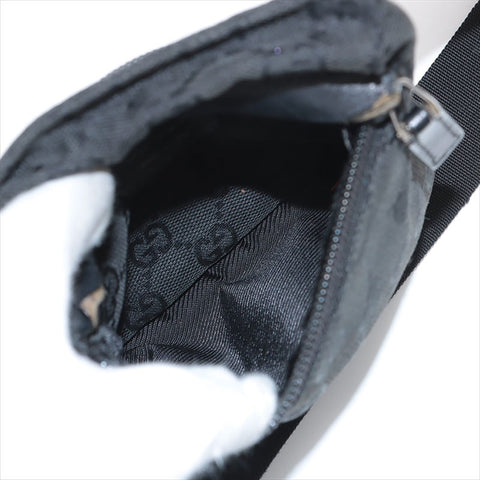 GUCCI GG canvas belt Waist bag black WS15510