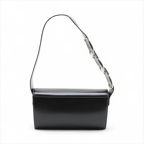Salvatore Ferragamo Leather One Shoulder Bag Shoulder Bag black WS15513