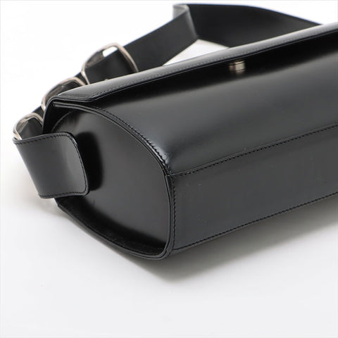 Salvatore Ferragamo Leather One Shoulder Bag Shoulder Bag black WS15513