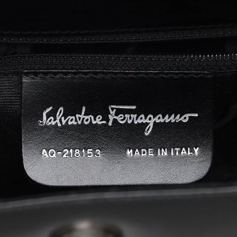 Salvatore Ferragamo Leather One Shoulder Bag Shoulder Bag black WS15513