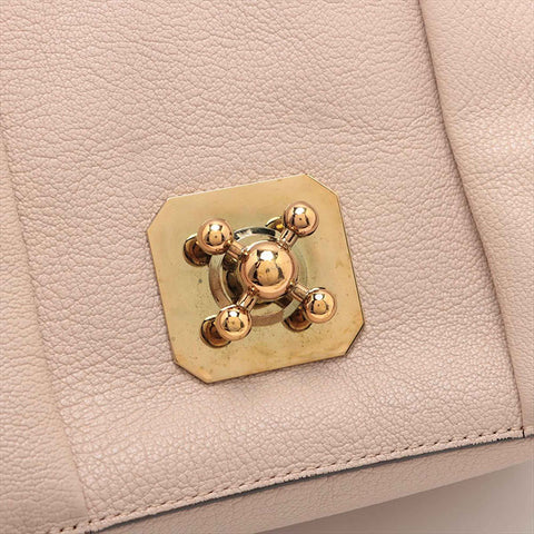 Chloe Leather Elsie Shoulder Bag pink beige WS15514